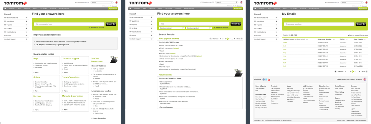 TomTom Support Pages